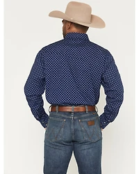 Wrangler 20X Men's Geo Print Long Sleeve Snap Stretch Western Shirt