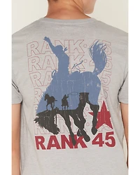 RANK 45® Boys' Americana Cowboy Logo Short Sleeve Graphic T-Shirt