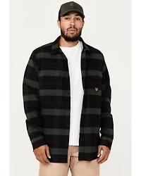 Hawx Men's Flannel Button-Down Work Shirt