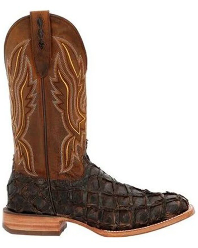 Durango Men's Exotic Pirarucu Skin Western Boots - Broad Square Toe