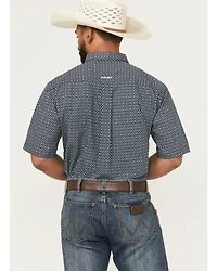 Ariat Men's Clark Geo Print Short Sleeve Button-Down Western Shirt