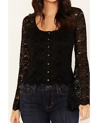 Idyllwind Women's Russello Lace Long Bell Sleeve Top