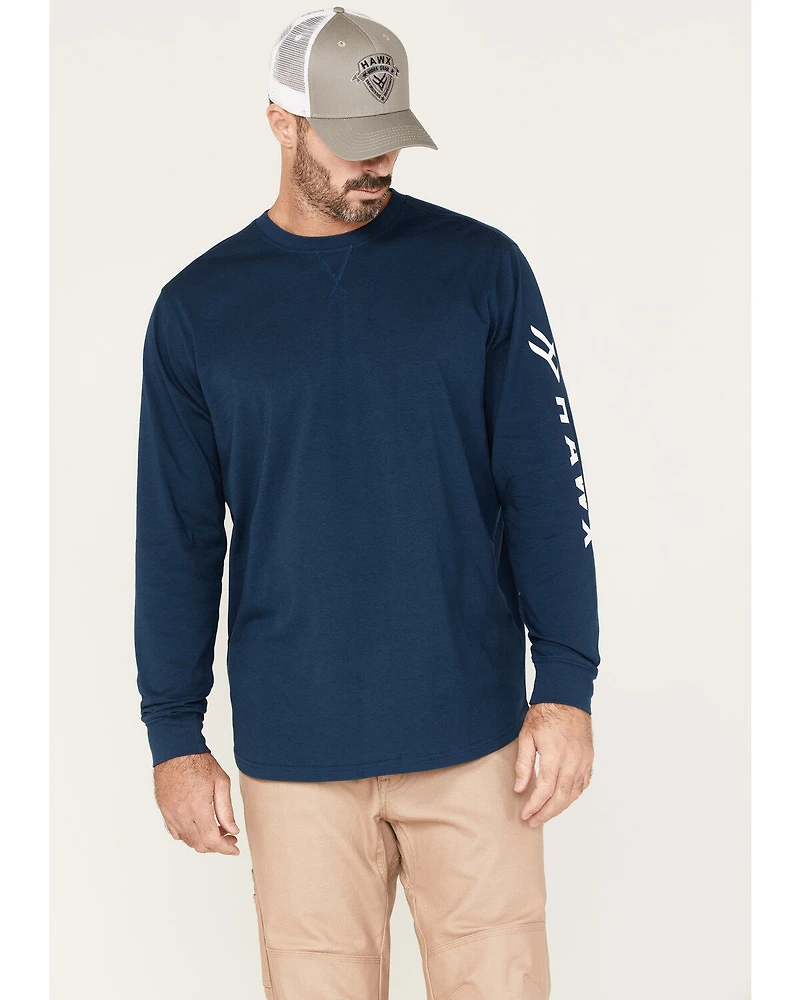 Hawx Men's Logo Graphic Work T-Shirt