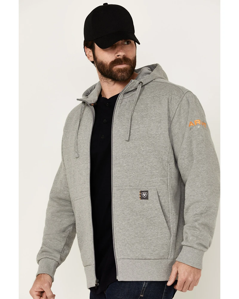 Ariat Men's Rebar All-Weather Insulated Full Zip Hooded Sweatshirt