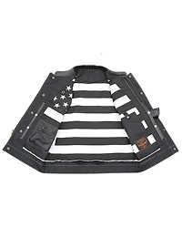 Milwaukee Leather Men's Old Glory Laced Arm Hole Concealed Carry Leather Vest - 3X