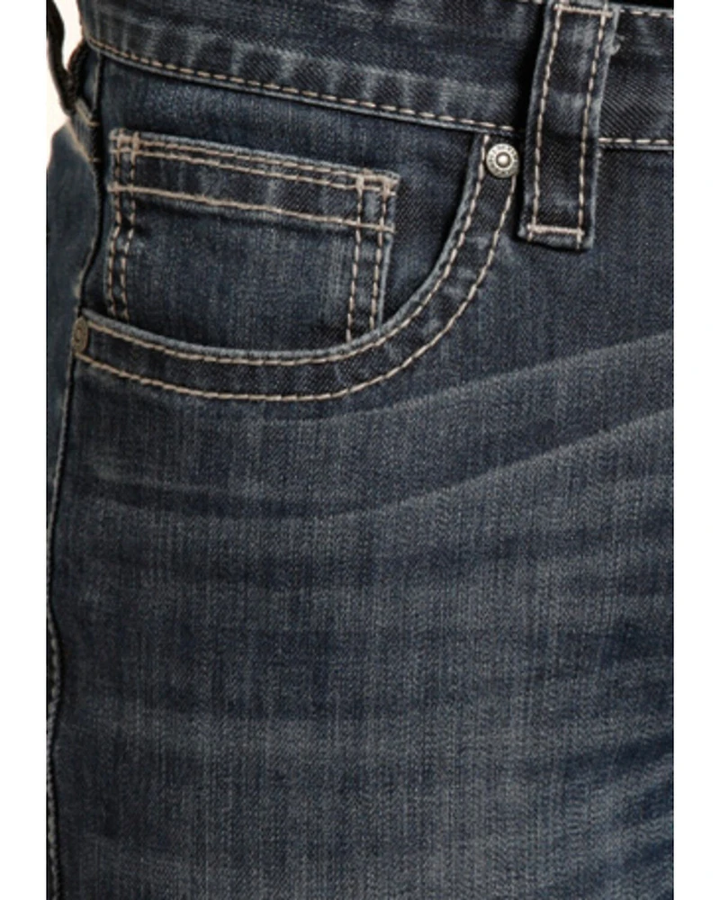 Rock & Roll Denim Men's Small "V" Reflex Revolver Slim Straight Jeans