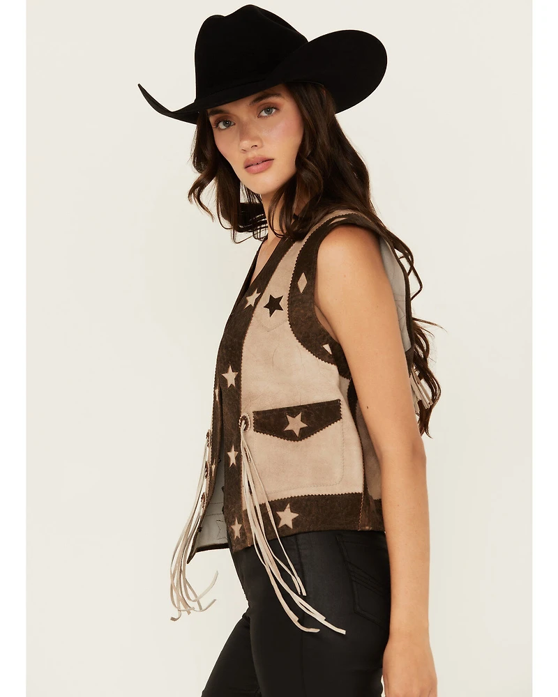 Scully Women's Star Leather Vest