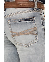 RANK 45® Men's Ringo Wash Ambush Slim Straight Performance Stretch Denim Jeans