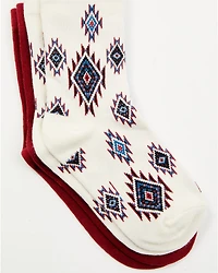 Shyanne Girls' Romy Southwestern Crew Socks - 2-Pack