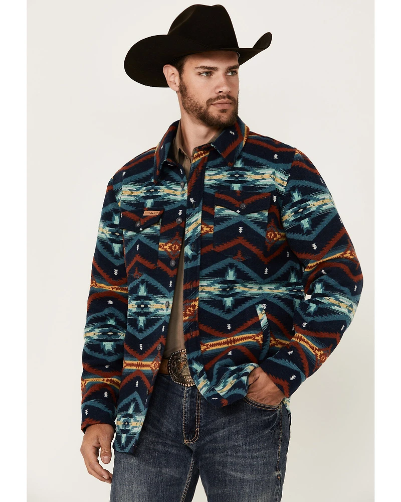 Powder River Outfitters Men's Southwestern Print Shacket