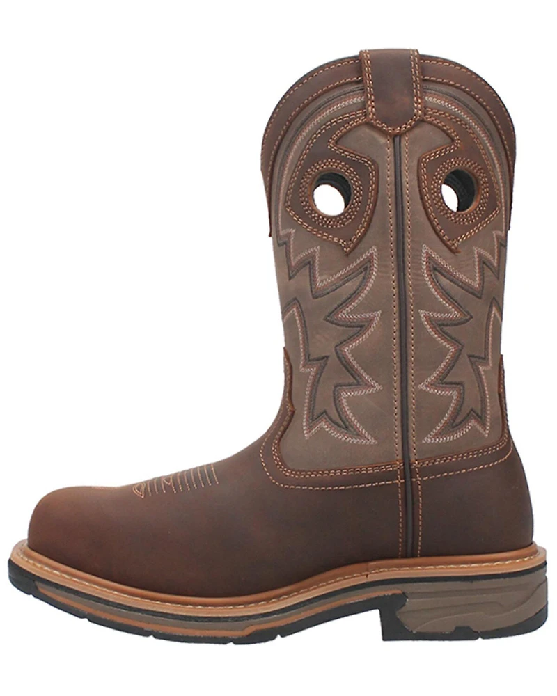 Dan Post Men's Kirk 11" Pull-On Waterproof Work Boots - Broad Square Toe