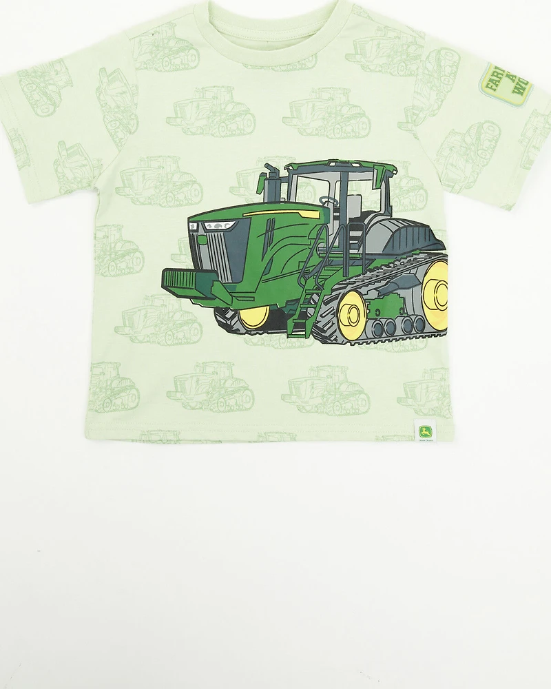 John Deere Boys' Double Duty Tractor Short Sleeve Graphic T-Shirt