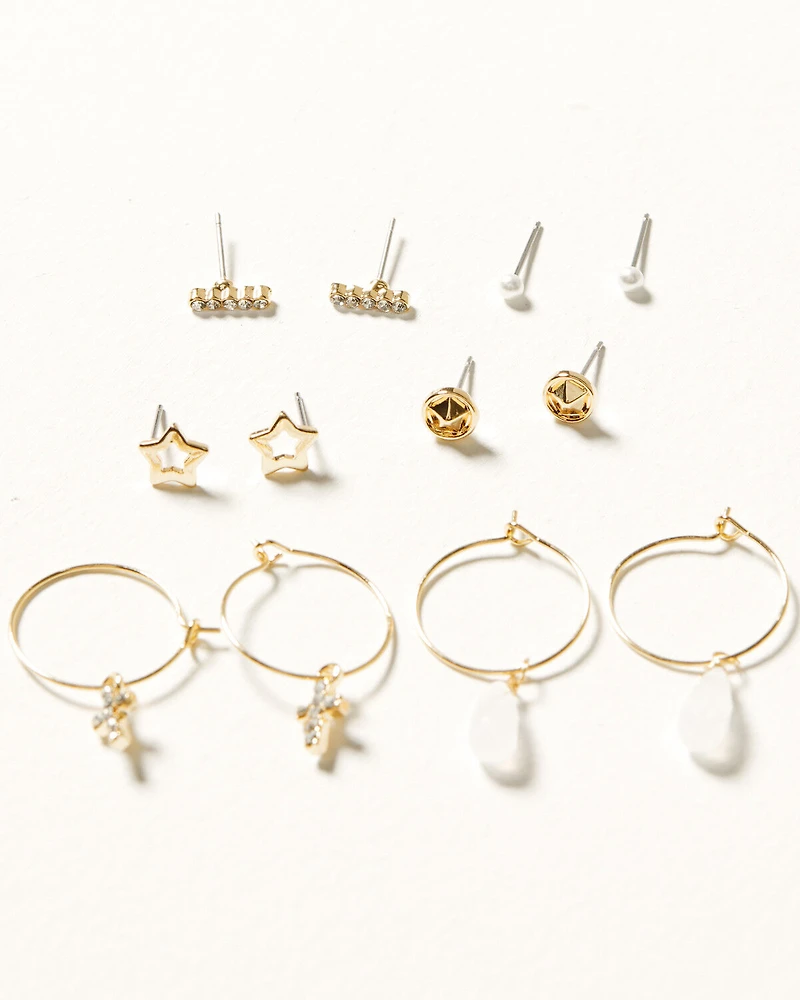 Shyanne Women's Boho Charm Earrings Set - 12 Piece