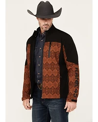 RANK 45® Men's Pine Tree Southwestern Print Softshell Jacket
