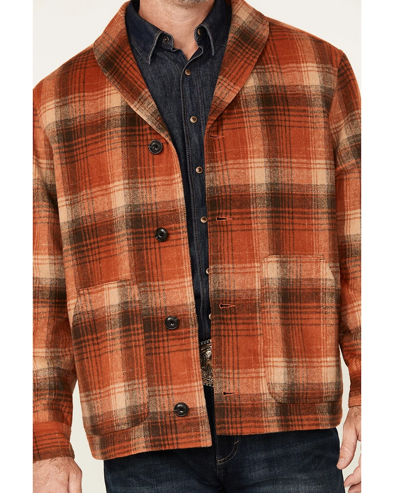 Cripple Creek Men's GPA Plaid Print Button-Down Coat