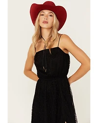 Shyanne Women's Chiffon Mesh Midi Dress