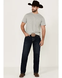 Hooey by Rock & Roll Denim Men's Double Barrel Dark Wash Relaxed Stack Bootcut Reflex Stretch Jeans
