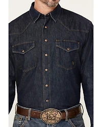 Ariat Men's Classic Denim Long Sleeve Snap Western Shirt - Tall
