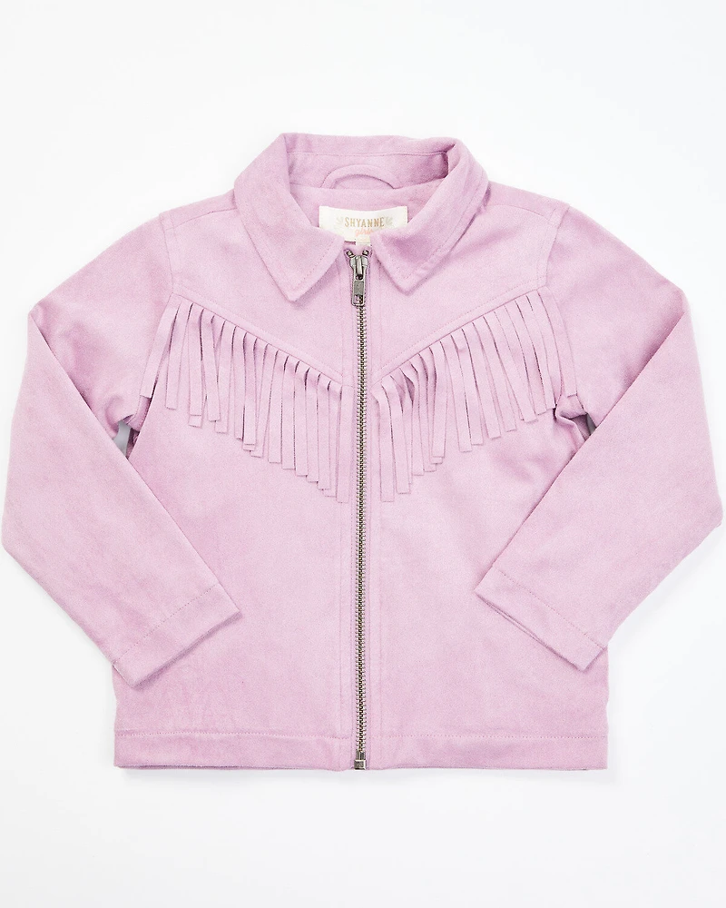 Shyanne Toddler Girls' Faux Suede Fringe Jacket