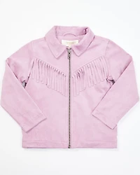 Shyanne Toddler Girls' Faux Suede Fringe Jacket