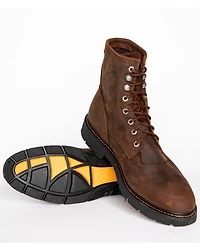 Cody James Men's 8" Mustang Waterproof Lace-Up Kiltie Work Boots - Soft Toe