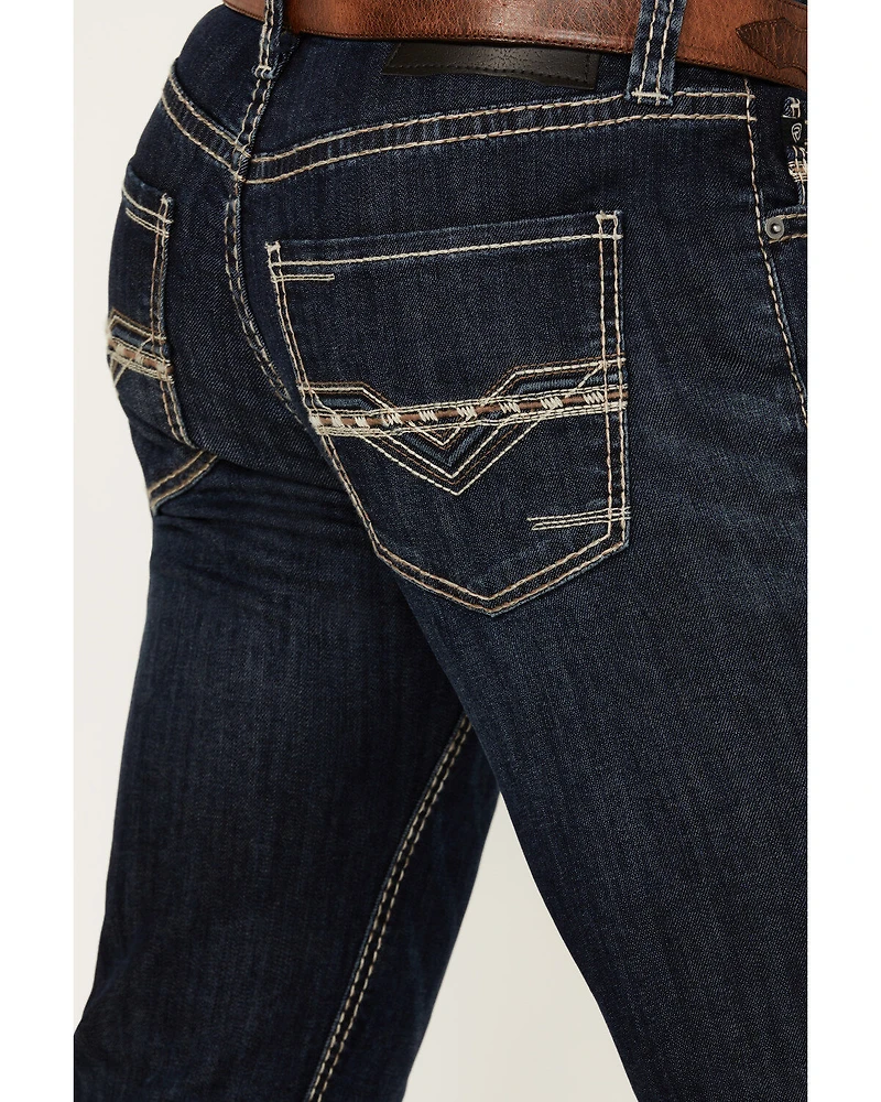 Rock & Roll Denim Men's Rifle Dark Wash Skinny Stretch Jeans