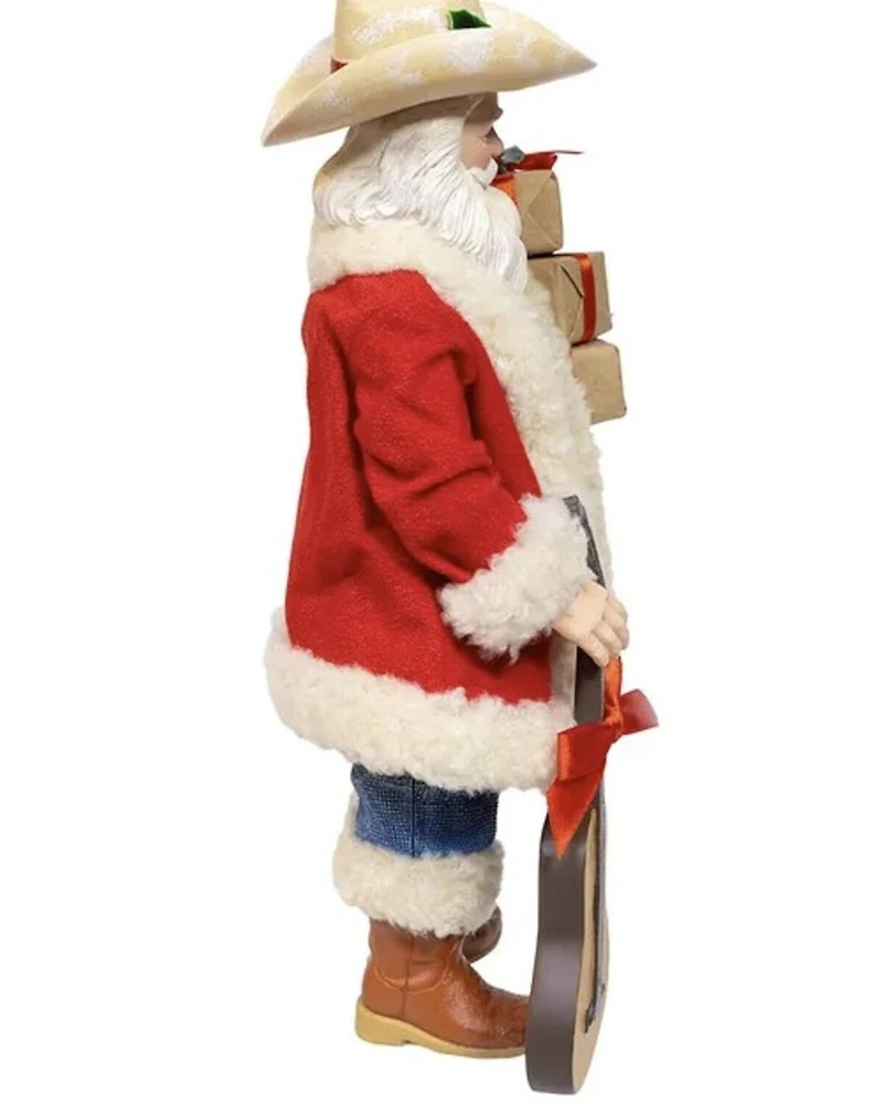 Kurt Adler 11" Fabriché™ Western Santa with Guitar