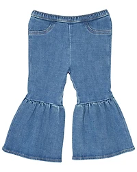 Wrangler Toddler Girls' Light Wash Trumpet Flare Denim Jeans