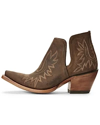 Ariat Women's Dixon Weathered Western Booties - Snip Toe
