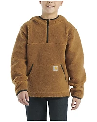Carhartt Little Boys' Half Zip Sherpa Hooded Pullover