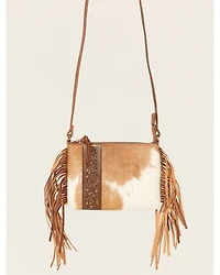 Shyanne Women's Brown Hair-On Crossbody Bag