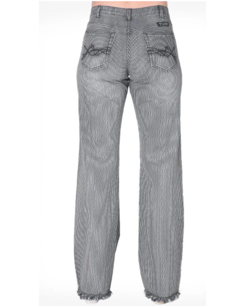 Cowgirl Tuff Women's Straight Up Stripe Trouser