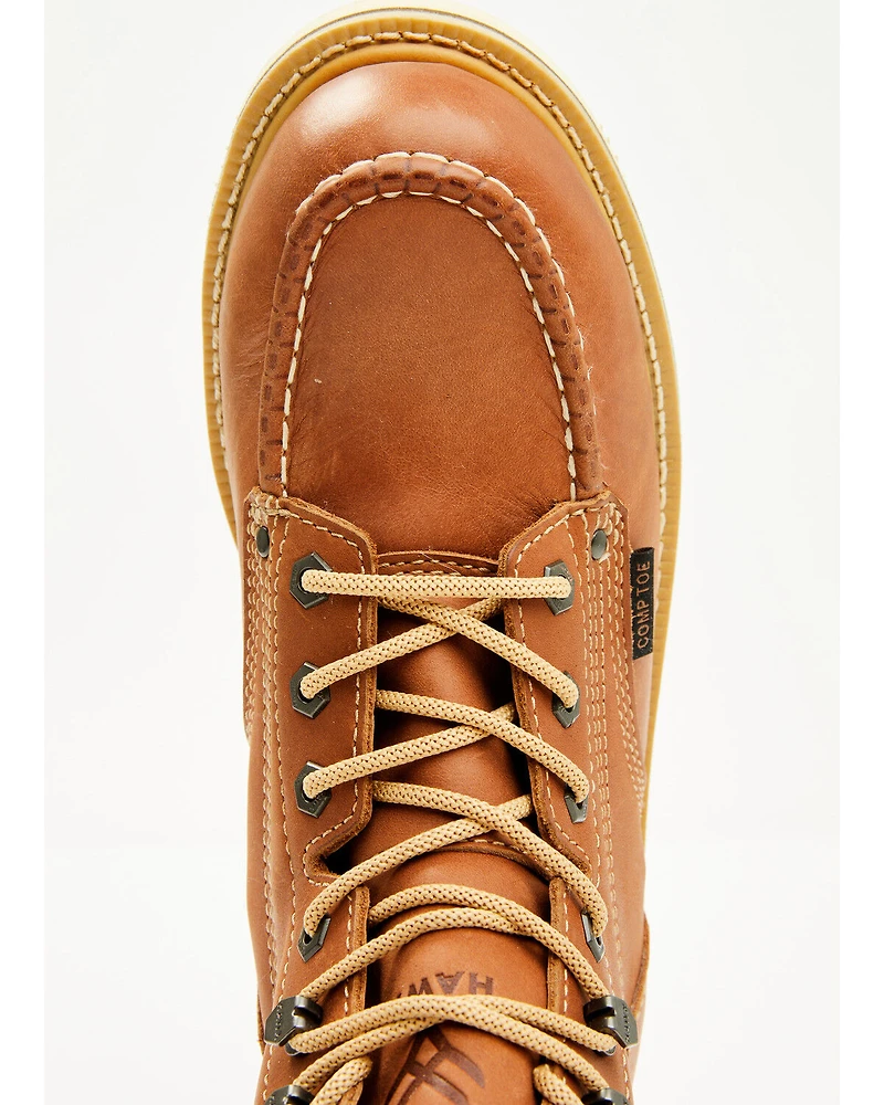 Hawx Men's 6" Lace-Up Moc Work Boots - Composite Toe