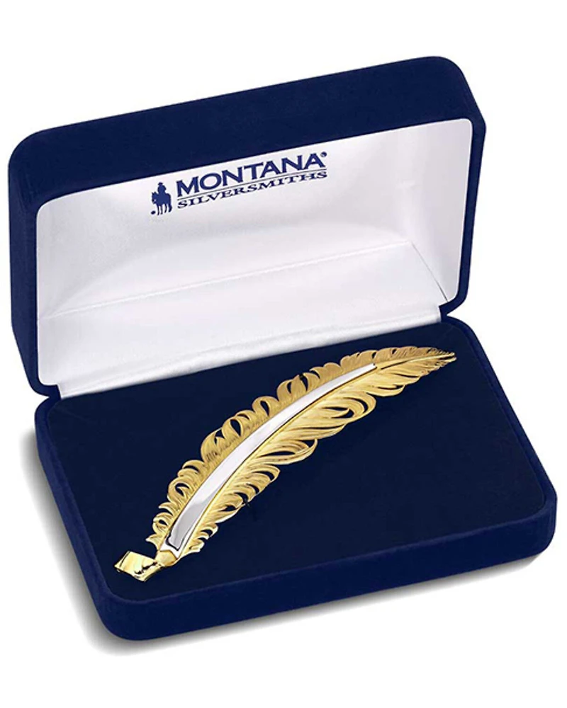 Montana Silversmiths Men's Golden Hat Feather Accessory