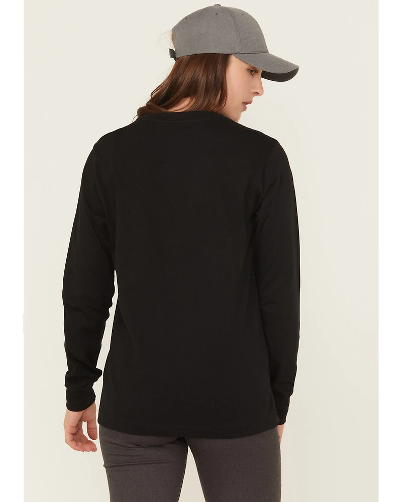 Ariat Women's Rebar Cotton Strong Logo Long Sleeve Work Tee