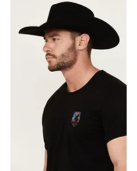 RANK 45® Men's Southwestern Print Bull Logo Short Sleeve Graphic T-Shirt