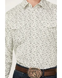 Wrangler Retro Men's Premium Paisley Print Long Sleeve Button-Down Western Shirt