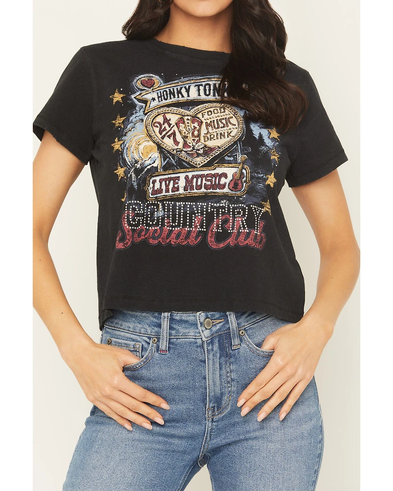Idyllwind Women's Honky Tonk Country Short Sleeve Graphic Tee