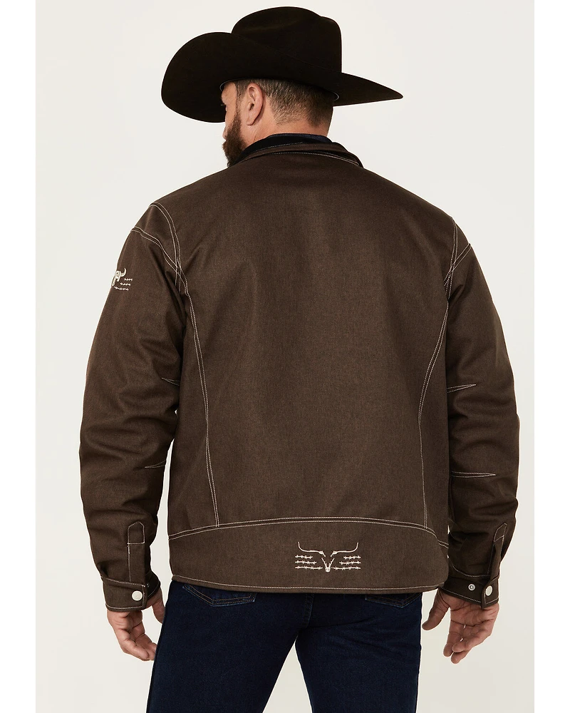 Cowboy Hardware Men's Triple Barb Logo Softshell Jacket