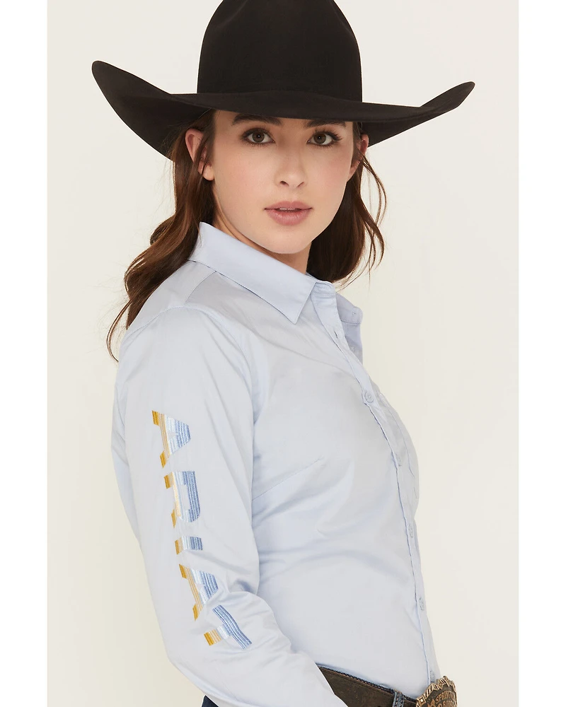 Ariat Women's Team Kirby Embroidered Long Sleeve Button-Down Stretch Western Shirt