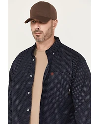 Ariat Men's FR Lever Printed Long Sleeve Button-Down Work Shirt