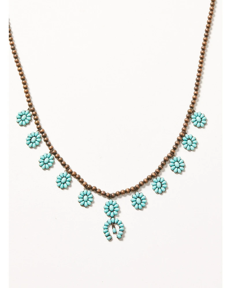 Shyanne Women's Mystic Skies Squash Blossom Beaded Necklace