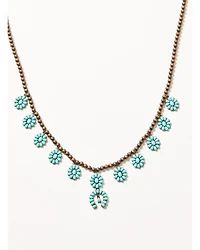 Shyanne Women's Mystic Skies Squash Blossom Beaded Necklace