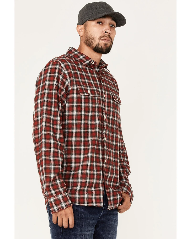 Brothers and Sons Men's Everyday Plaid Long Sleeve Button Down Western Flannel Shirt