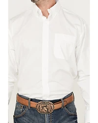 George Strait by Wrangler Men's Long Sleeve Button-Down Stretch Western Shirt