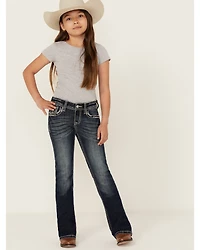 Grace LA Girls' Dark Wash Bootcut Denim Jeans