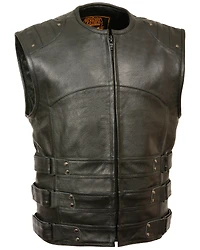 Milwaukee Leather Men's Updated SWAT Style Biker Vest