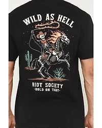 Riot Society Men's Wild As Hell Short Sleeve Graphic T-Shirt
