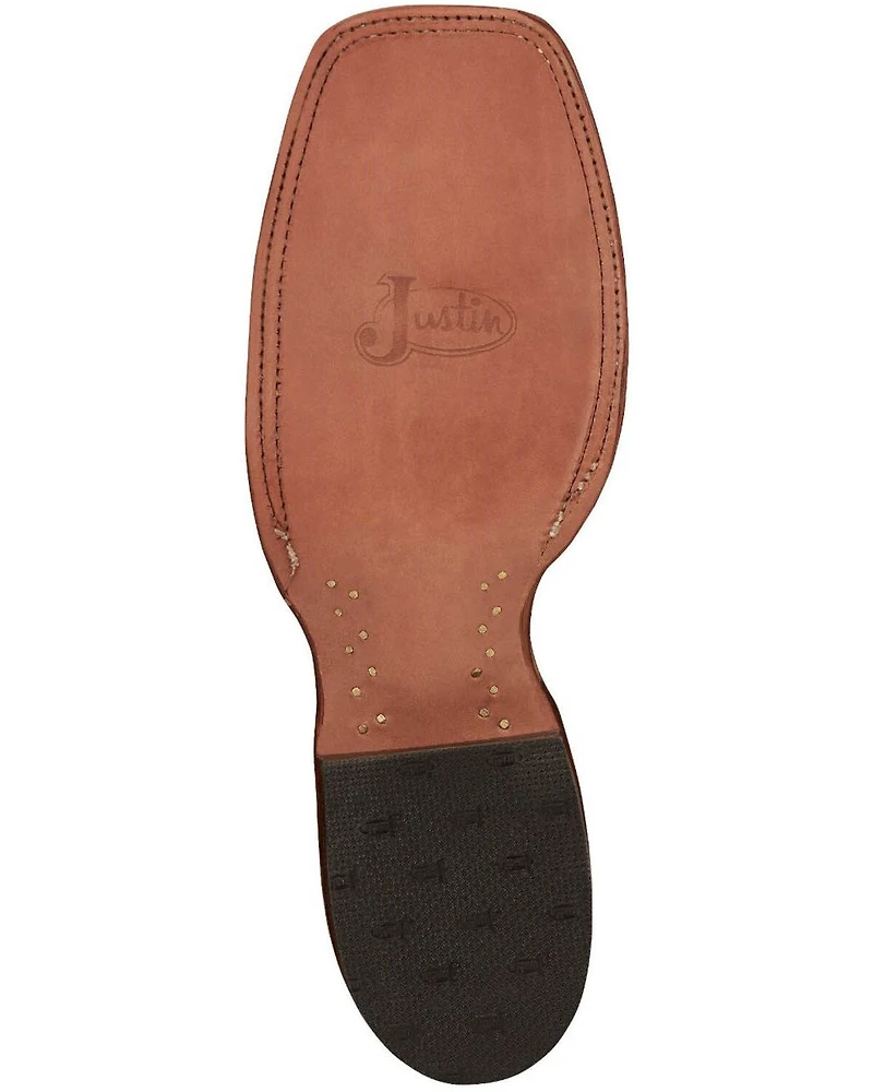 Justin Men's Mingus Walnut Western Boots - Broad Square Toe