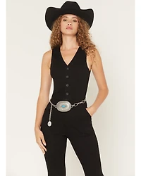 Idyllwind Women's Vivelle Oval Concho Chain Belt